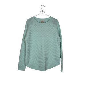 St.‎ John's Bay Women's Sweater Honey Comb Pullover Long Sleeve Crew Neck Small